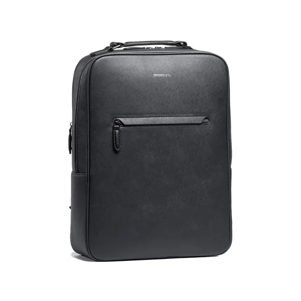 Maverick & Co. - Earthen 16’ Laptop Lightweight Waterproof Recycled Leather Unisex Business Backpack Black