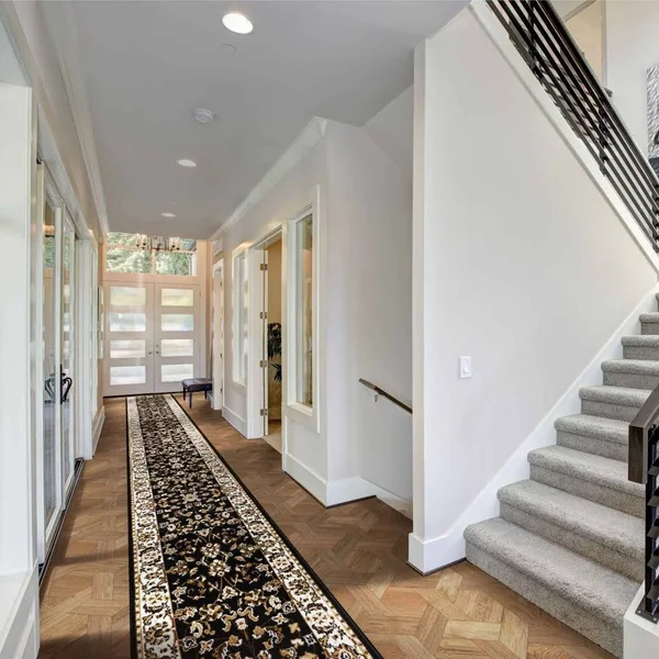 runrug USA Persian Black Hallway Carpet Rug Runner Length: 38 foot, WI