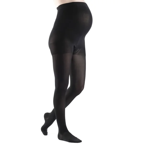 Sigvaris Soft Opaque Maternity Pantyhose, SL, Black, 20-30 mmHg