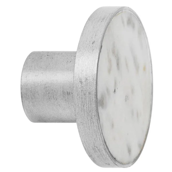 Ferm Living Hook, Large, Steel - White Marble