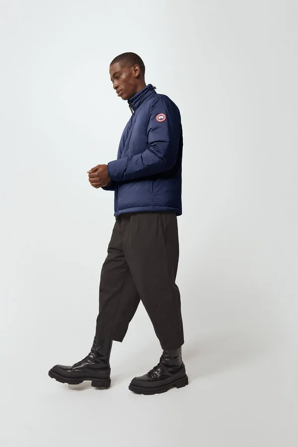 Canada Goose Lodge Matte Finish Down Jacket - Men's Atlantic Navy, M
