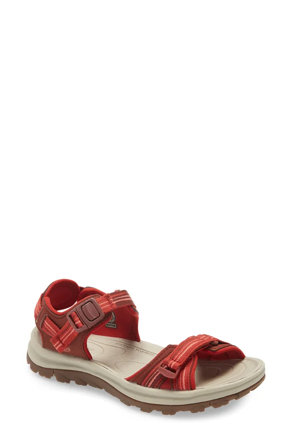 Keen Women's Terradora II Open Toe Sandal - 6 - Dark Red, Coral