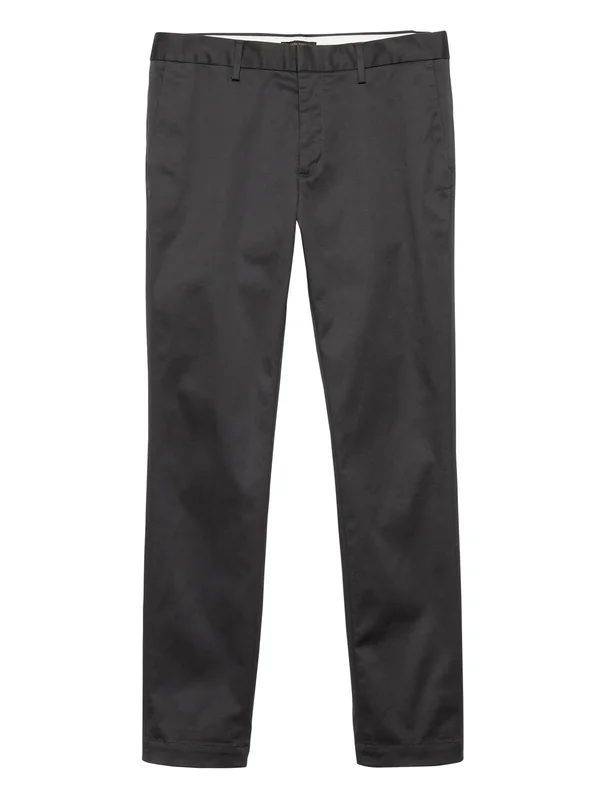 Banana Republic Men's Fulton Skinny Rapid Movement Chino Pant Charcoal Gray Size 33W 32L