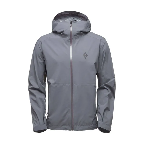 Black Diamond Stormline Stretch Rain Shell Jacket, Ash, M