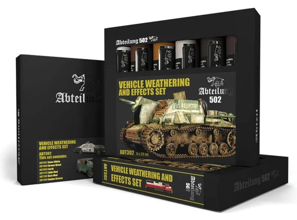 Abteilung 502 Vehicle Weathering and Effects Set - 6 x 20ml