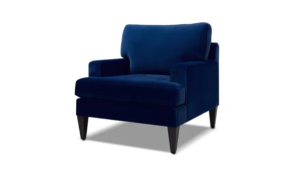Enzo Lawson Accent Chair - Navy Blue by Jennifer Taylor Home