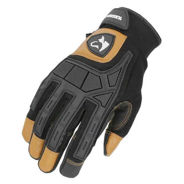 Plus Husky Medium Extreme-Duty Leather Glove (5-Pack), Adult Unisex, Brown and Black