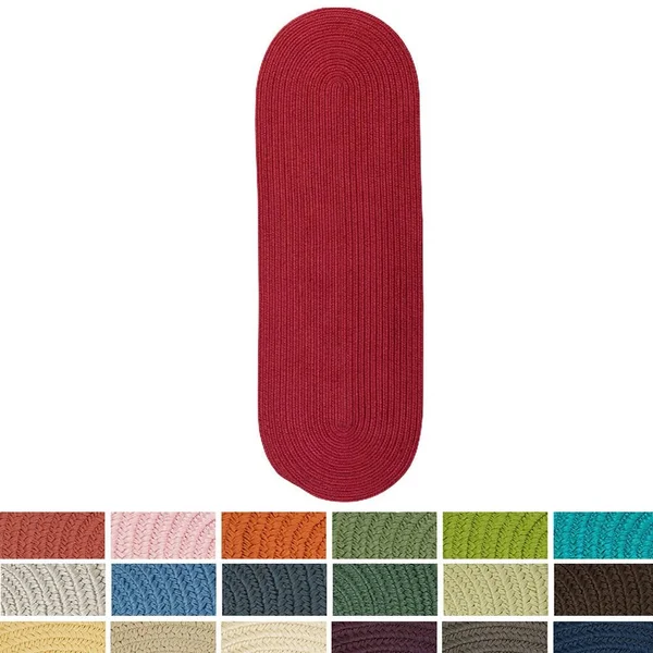 Porch & den Oakland Reversible Indoor/ Outdoor Area Rug (3& x 5& Oval - Myrtle Green)