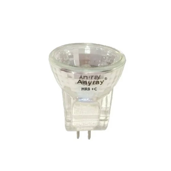 Anyray A2013Y (1-Bulb) 10-Watts MR8 +C 12V 10W Halogen Light Bulb 12-Volts - White