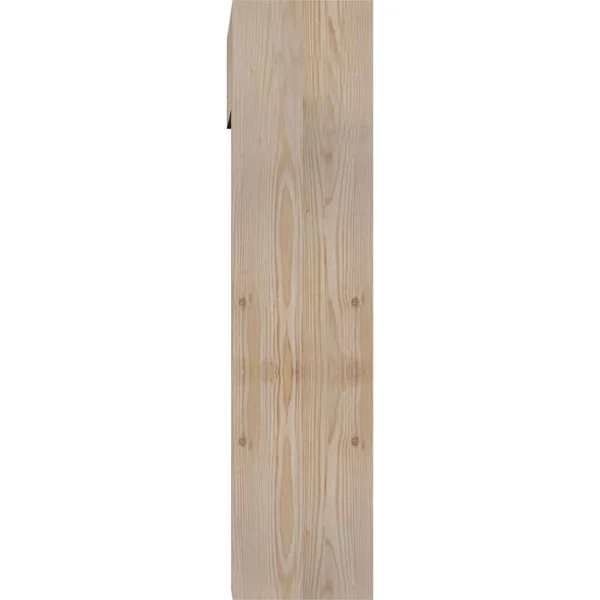 Ekena Millwork 1462176 7 1/2x22W x 24x22D x 32x22H Balboa Block Smooth Bracket w/ Offset Brace, Douglas Fir
