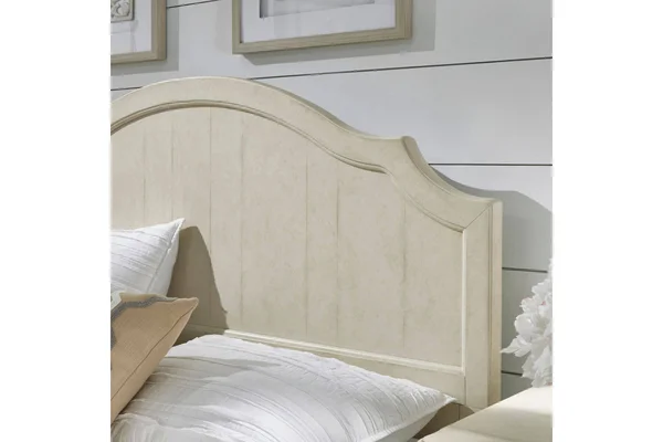 Homestyles Provence Antiqued White Queen/Full Headboard - 5502-501