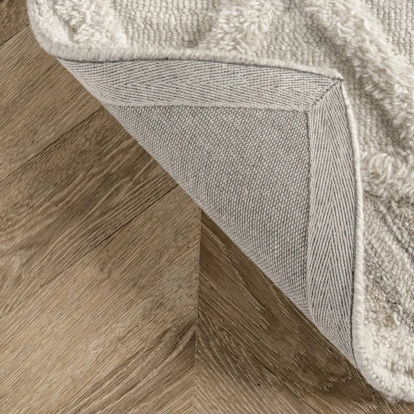 Rugs USA Ivory Savanna Everly Wool Trellis Rug - Contemporary Rectangle 8& x 10& - 200SPCD02A-8010