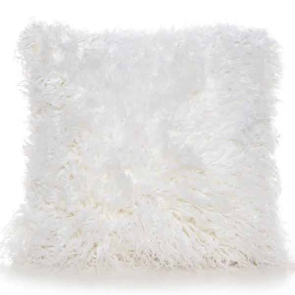 Mongolia White 18 x 18 Accent Pillow (Polyester)