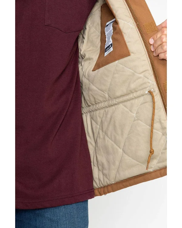 Carhartt Men's Brown Flame-Resistant Duck Traditional Coat