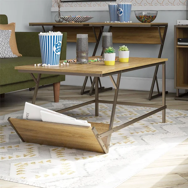 Novogratz Regal Coffee Table - Walnut