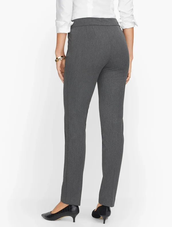 Refined Bi-Stretch Straight Leg Pants - Black - 16 Talbots