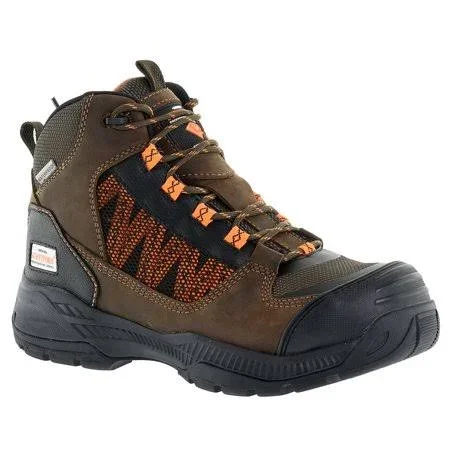Herman Survivor Professional Series Men's Scraper 6 inch Work Boot - ASTM Rated Composite Toe, Slip Resistant, Brown and Black, S