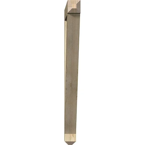 Ekena Millwork 4x22W x 42x22D x 48x22H Traditional Craftsman Rough Sawn BRACKET - Douglas Fir