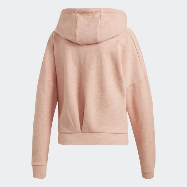 Adidas Women's ID Melange Hoodie - Large, Glow Pink