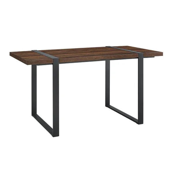 Walker Edison Furniture Company 60 in. Dark Walnut Urban Blend Dining Table