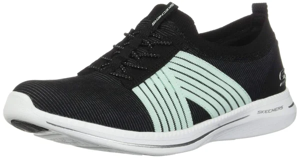 Skechers Women's City Pro Easy Moving Sneaker - Black/Aqua