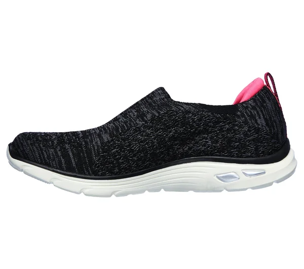 Skechers Women's Relaxed Fit Empire D&Lux Sweet Pearl Slip-On - Black/Pink