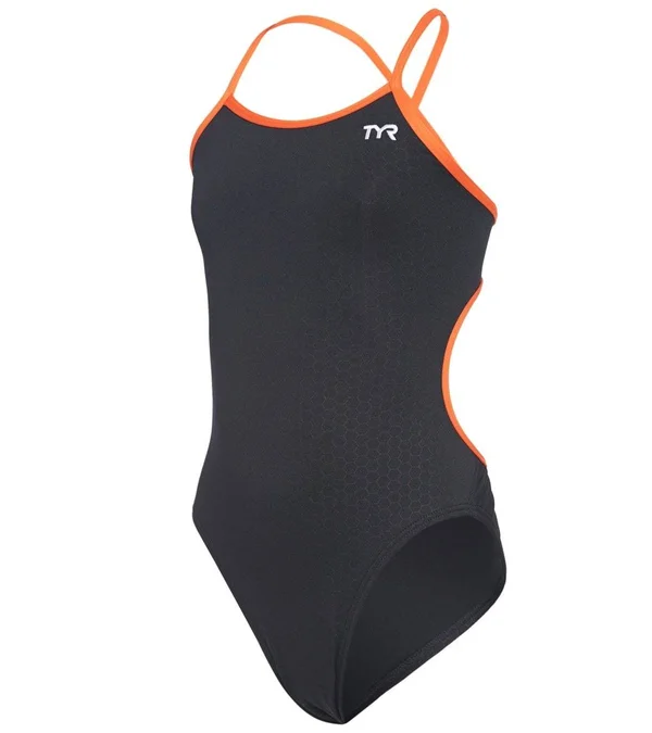 TYR Women's Hexa Trinityfit One Piece Swimsuit - Size 24, Black