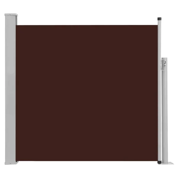 vidaXL Patio Retractable Side Awning 66.9x22x118.1x22 Brown