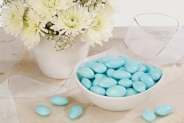 Blue Jordan Almonds (5 Pound Bag)