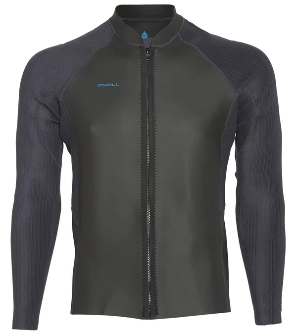 O&Neill Blueprint 2 mm Front Zip - Black/Black, Small