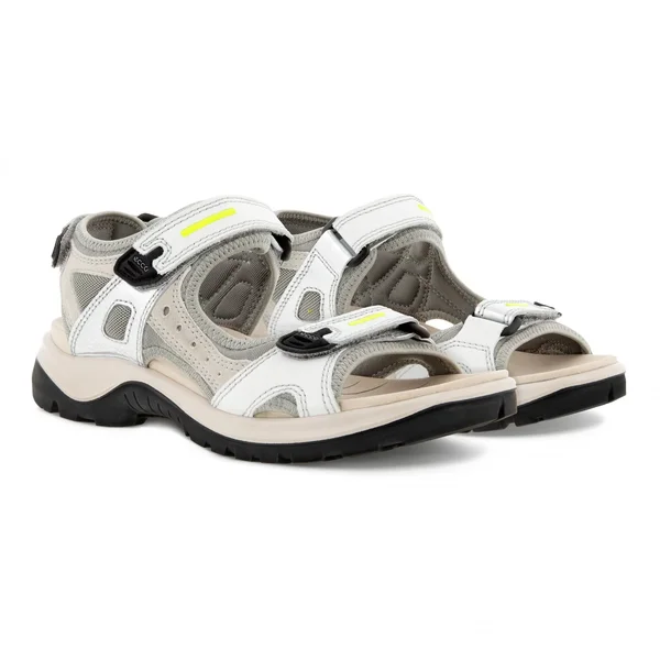 Ecco Offroad Women's Flat Sandal Multicolor, Silver Metallic, 39, M