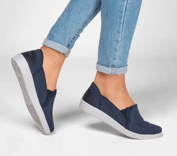 Skechers Women's Madison Ave Admissible Slip-On Sneaker, Navy