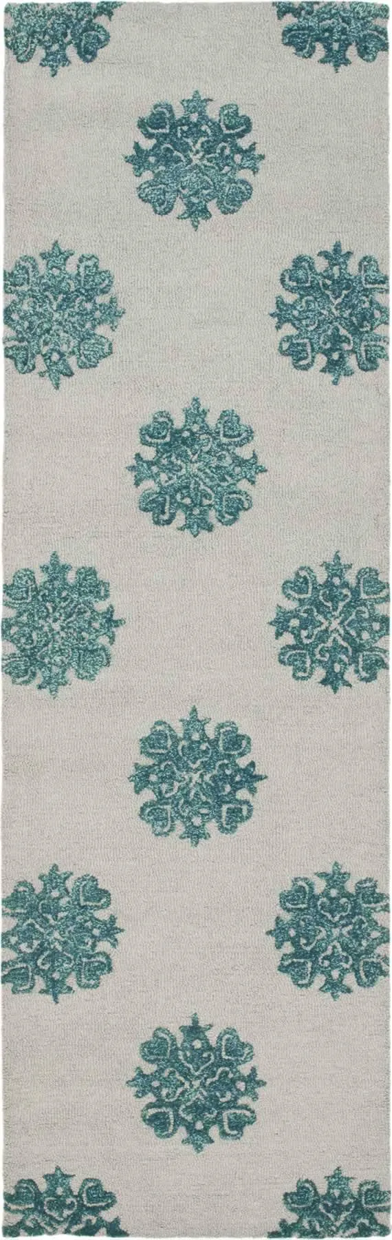 Safavieh Soho Rug SOH213A Ivory, Light Blue, 7& 6x22 x 9& 6x22