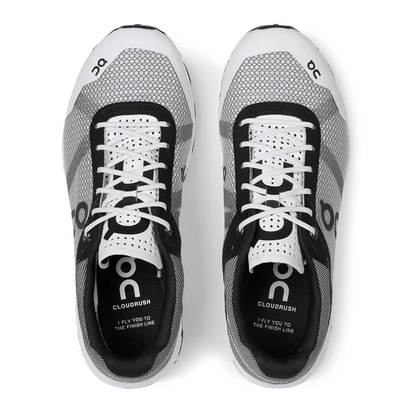 on Women's Cloudrush (Black - White)