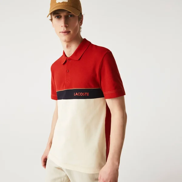 Lacoste Men‚Äôs Regular Fit Colorblock Cotton Piqué Polo Shirt - XL - 6