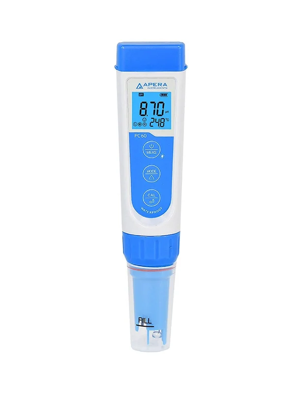 Apera Instruments AI316 Multi-Parameter Pocket Tester - Replaceable Probe, PC60 Premium 5-in-1 Waterproof pH/Conductivity/TDS/Sal