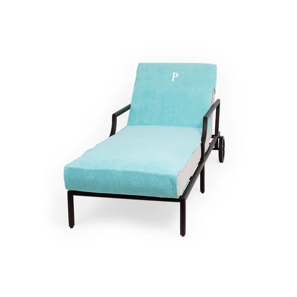 Linum Home Personalized 100% Turkish Cotton Chaise Lounge Cover - P