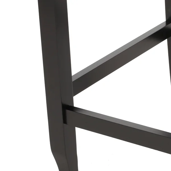 Foxwood Wingback Barstool (Set of 2) by Christopher Knight Home - Navy Blue + Dark Brown