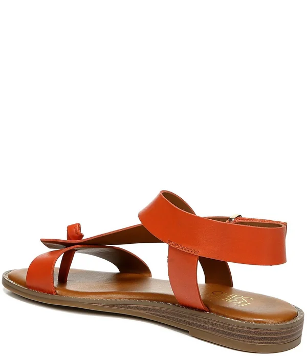 Franco Sarto Women's Glenni Leather Sandals - Dark Brown - Size 7.5