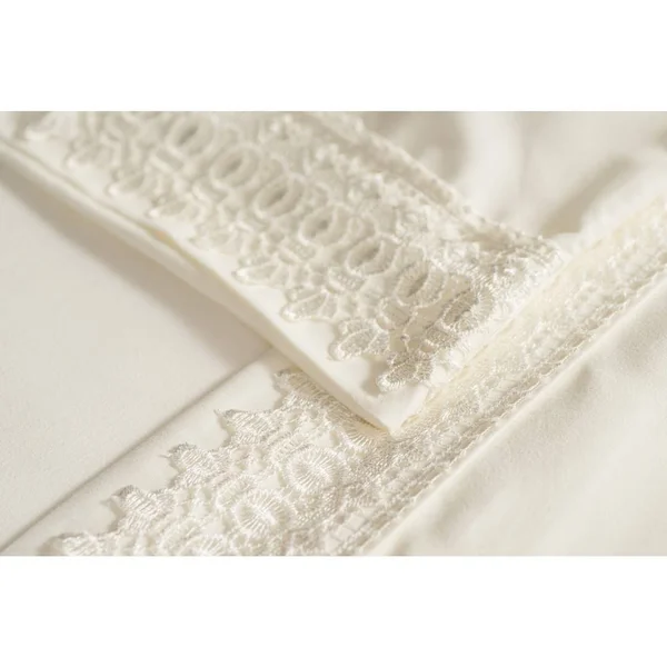 Southshore Fine Linens 4-Piece 21 inch Deep Pocket Sheet Set with Beautiful Lace - Sky Blue - California King
