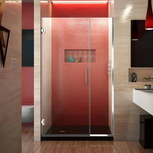 DreamLine SHDR-243807210-01 Unidoor Plus Hinged Shower DOOR, Chrome, 38 to 38-1/2x22 x 72x22