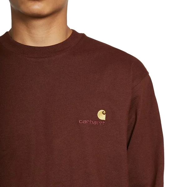 Carhartt WIP L/S American Script T-Shirt - Offroad - M - Men