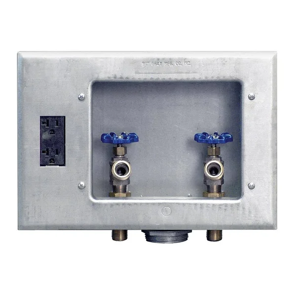 Guy Gray 82033 Outlet Box, Washing Machine, 1/2 in MIP