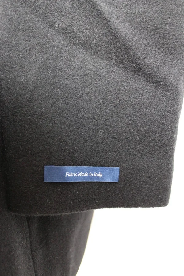 Cole Haan Wool Cashmere Topper Coat - x Large, Black