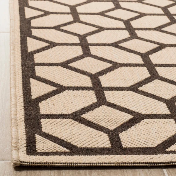 Safavieh Linden LND127Q 6&7x22 x 6&7x22 Square Red - Creme Area Rug
