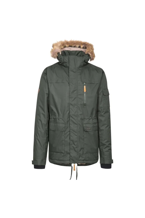 Trespass Mens Mount Bear Parka Jacket - S, Olive