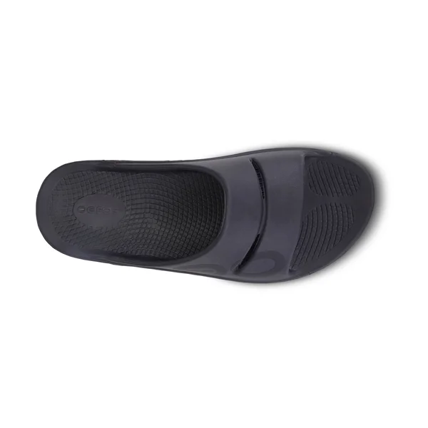 OOFOS OOahh Sport Matte Black Unisex Slide 3