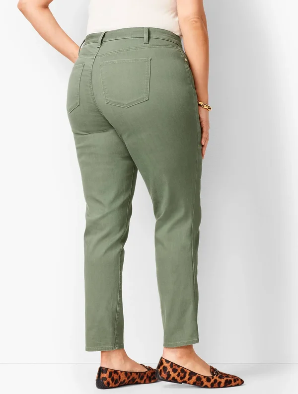 Slim Ankle Jeans - Colored - White - 18 Talbots