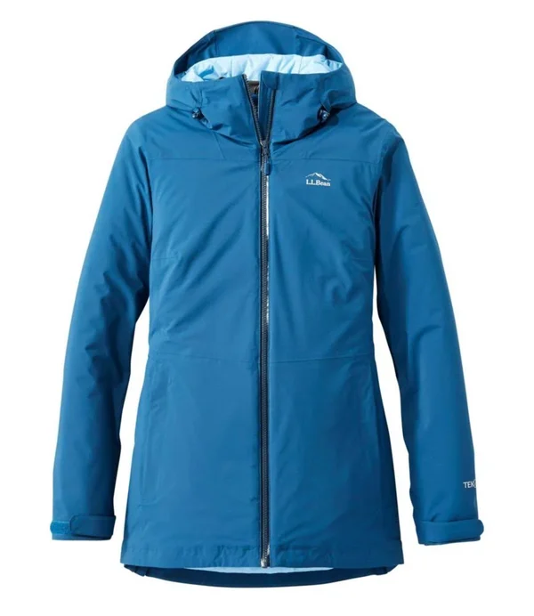 Women's Waterproof Primaloft Packaway Jacket Blue Small - L.L.Bean