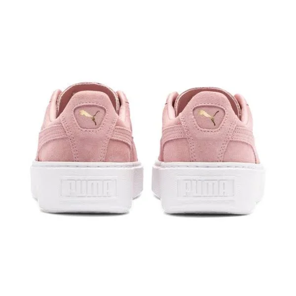 Puma Womens Suede Platform Casual Sneakers Pink